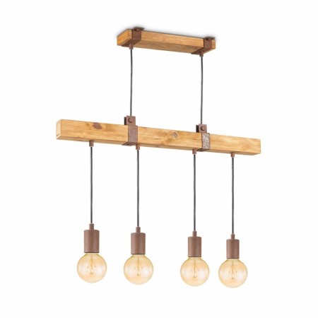 Lampe Denton m/4 pendler tre/rust