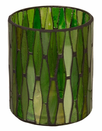 Børscompagniet Lysglass mosaikk grønn 10,5x10cm