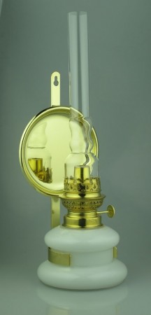 Elektrisk Luna vegglampe, hvit