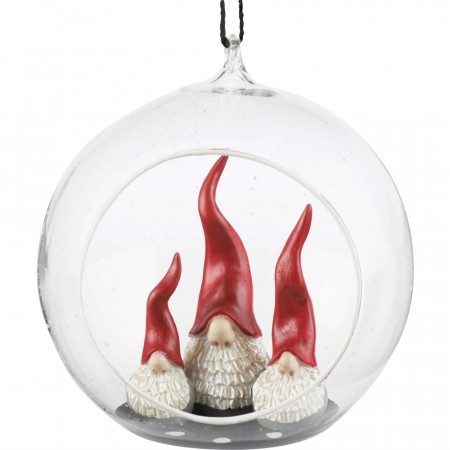 Glasskule Dekorativ Nisse (stor)